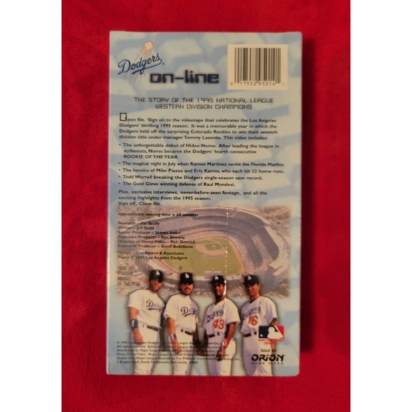 Dodgers On-Line 1995 National League Western Division Champions VHS New & Sealed - Picture 2 of 4